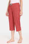 Rosaline Rural Charm Knit Cotton Capri (Pack of 2) - Red Blue — thumbnail 8